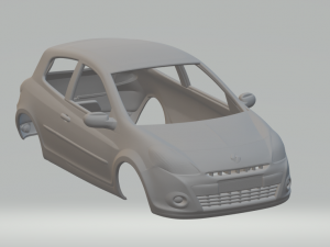 renault clio hatch 3Dプリントモデル