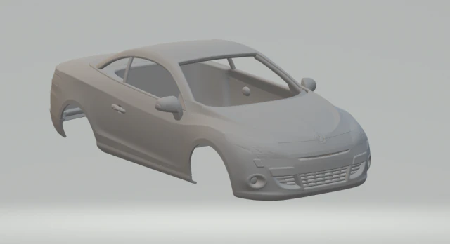 renault megane coupe 3D Print Model .c4d .max .obj .3ds .fbx .stl .blend 