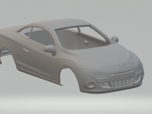 renault megane coupe 3D Baskı Modeli