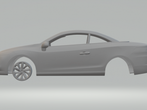 renault megane coupe 3D 프린트 모델