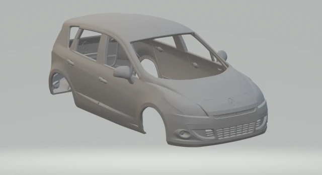 renault scenic 2010 3D Print Model .c4d .max .obj .3ds .fbx .stl .blend