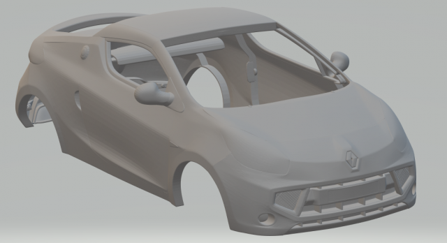 renault wind 3D Print Model .c4d .max .obj .3ds .fbx .stl .blend 
