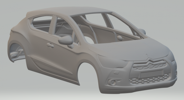 citroen ds4 hatch 2011 3D Print Model .c4d .max .obj .3ds .fbx .stl .blend 