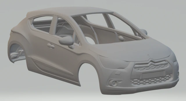 citroen ds4 hatch 2011 3D Print Model .c4d .max .obj .3ds .fbx .stl .blend 