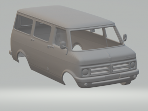 bedford cf mk1 minibus Modèles 3D en vedette