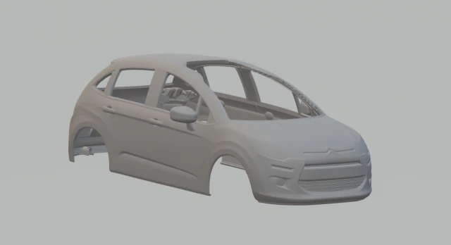 citroen c3 hatch Modelo de Impressão 3D .c4d .max .obj .3ds .fbx .stl .blend
