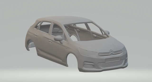 citroen c4 hacth 3D Print Model .c4d .max .obj .3ds .fbx .stl .blend 