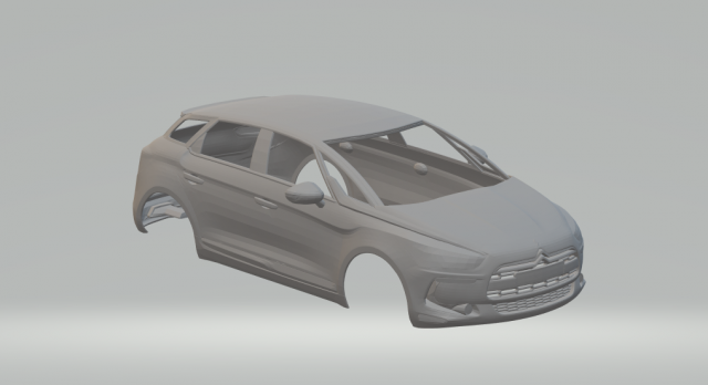 citroen ds5 hacth Model Cetak 3D .c4d .max .obj .3ds .fbx .stl .blend 