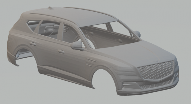 genesis gv80 2022 Modèles 3D en vedette .c4d .max .obj .3ds .fbx .stl .blend 