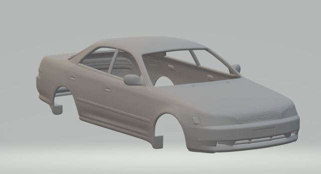 toyota mark ii mk7 90 3D प्रिंट मॉडल .c4d .max .obj .3ds .fbx .stl .blend