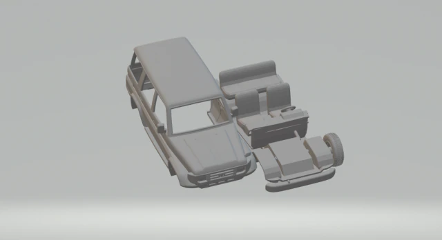 Toyota land cruiser j70 5door 1990 3D Print Model .c4d .max .obj .3ds .fbx .stl .blend 