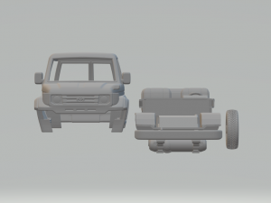 Toyota land cruiser j70 5door 1990 Modelo de impresión 3D