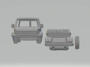 Toyota land cruiser j70 5door 1990 3D Print Model