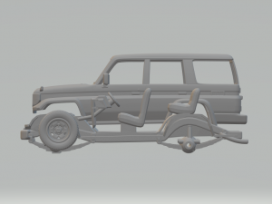 Toyota land cruiser j70 5door 1990 Modelo de impresión 3D
