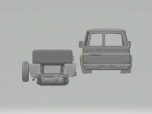 Toyota land cruiser j70 5door 1990 3D Print Model
