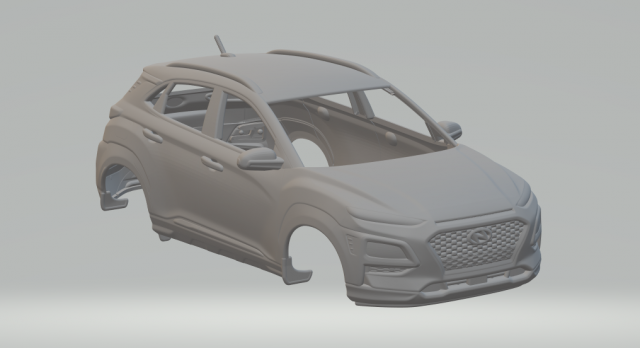 hyundai kona 3D Print Model .c4d .max .obj .3ds .fbx .stl .blend 