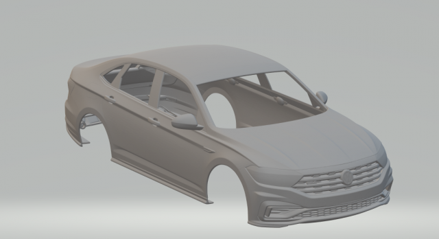 volkswagen jetta gli 2019 3D Принт Модель .c4d .max .obj .3ds .fbx .stl .blend 