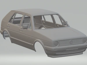 volkswagen golf mk2 1983 3D Print Model