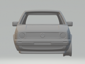 volkswagen golf mk2 1983 3Dプリントモデル