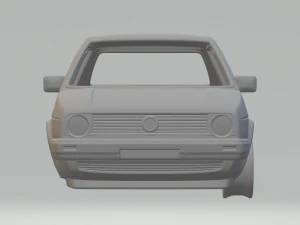 volkswagen golf mk2 1983 3D Print Model