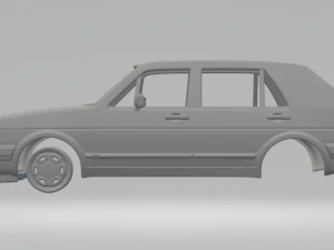 volkswagen golf mk2 1983 3D Print Model