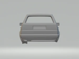 volkswagen golf mk2 1983 3D Print Model