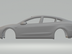 Tesla model 3 3D-printmodel
