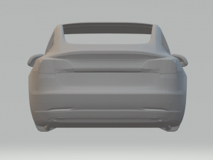 Tesla model 3 3D-printmodel