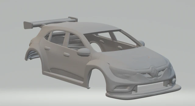 renault megane tcr 3D Print Model .c4d .max .obj .3ds .fbx .stl .blend
