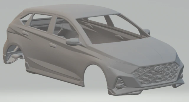 Hyundai i20 n 3D Print Model .c4d .max .obj .3ds .fbx .stl .blend 