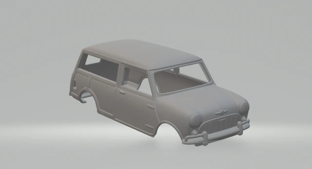 morris mini traveller 3D Print Model .c4d .max .obj .3ds .fbx .stl .blend 