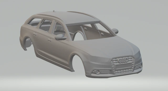 audi a6 avant 2012 3D Print Model .c4d .max .obj .3ds .fbx .stl .blend 