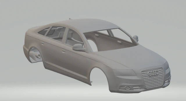audi a6 sedan 2011 3D Print Model .c4d .max .obj .3ds .fbx .stl .blend 