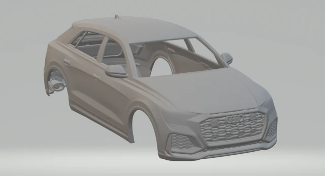 audi q8 rs 3D Print Model .c4d .max .obj .3ds .fbx .stl .blend