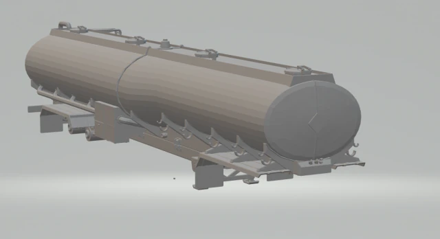 tank trailer 3D Print Model .c4d .max .obj .3ds .fbx .stl .blend 