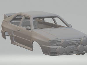 audi quattro a2 1981 Modèles 3D en vedette