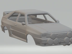 audi quattro a2 1981 3D Print Model