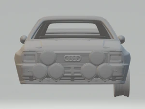 audi quattro a2 1981 3D Print Model