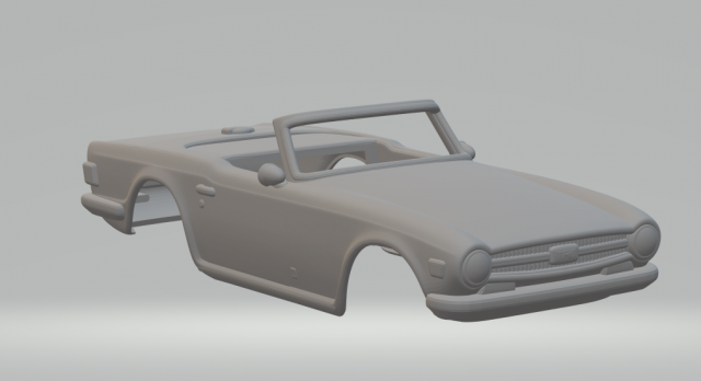 triumph tr-6 Model Cetak 3D .c4d .max .obj .3ds .fbx .stl .blend 