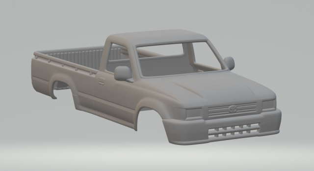 toyota hilux mk5 3D 打印模型 .c4d .max .obj .3ds .fbx .stl .blend 