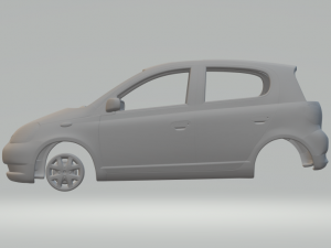 toyota yaris mk1 5door Modèles 3D en vedette