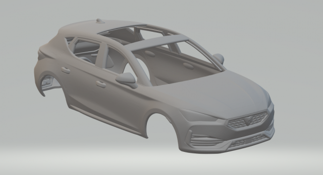 seat leon cupra Modelo de Impressão 3D .c4d .max .obj .3ds .fbx .stl .blend 