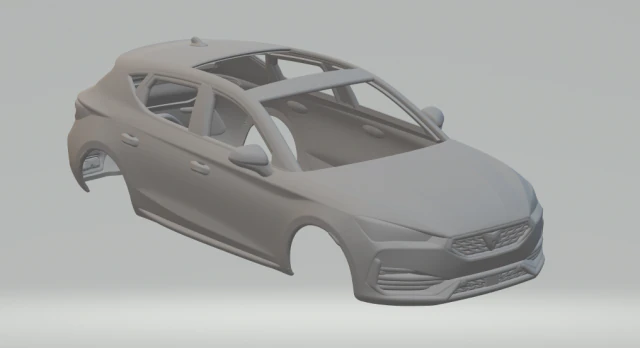 seat leon cupra 3D Print Model .c4d .max .obj .3ds .fbx .stl .blend