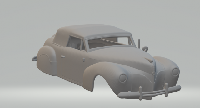 lincoln zephyr continental cabriolet Model Cetak 3D .c4d .max .obj .3ds .fbx .stl .blend 