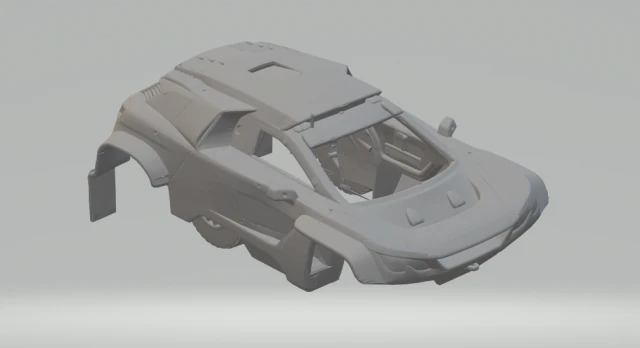 Peugeot 2008 dakar rally 3D Print Model .c4d .max .obj .3ds .fbx .stl .blend 