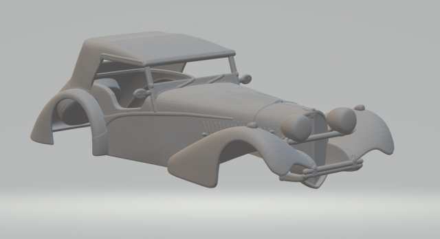 bugatii 57sc 3D Принт Модель .c4d .max .obj .3ds .fbx .stl .blend 