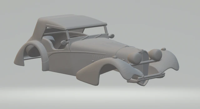 bugatii 57sc 3D Print Model .c4d .max .obj .3ds .fbx .stl .blend
