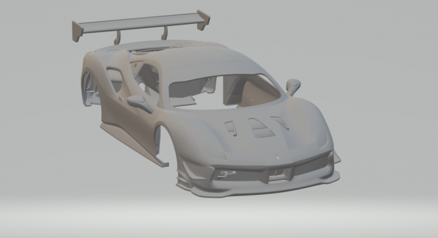 ferrari 488 challenge Modelo de impresión 3D .c4d .max .obj .3ds .fbx .stl .blend 