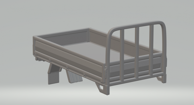 dry cargo truck bed 3D-printmodel .c4d .max .obj .3ds .fbx .stl .blend 