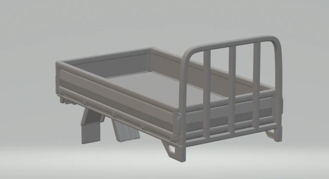 dry cargo truck bed 3D Print Model .c4d .max .obj .3ds .fbx .stl .blend 